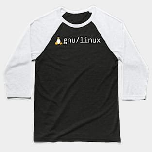 Tux gnu linux Baseball T-Shirt